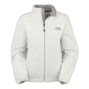 White North Face Fuzzy Jacket